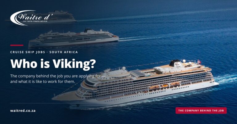 Three Viking cruise ships at sea, including Viking Star — Waitré d' Recruitment guide to who Viking are and what it is like to work for them